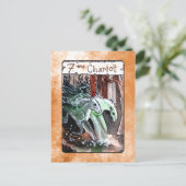 De Chariot Tarot-kaart Briefkaart (Staand voorkant)