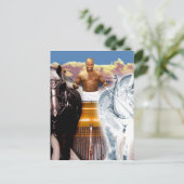 De Chariot Tarot-kaart Briefkaart (Staand voorkant)