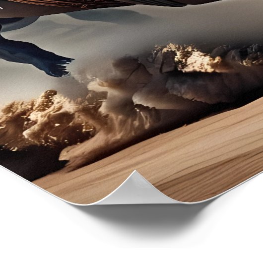 De Chariot Tarot-kaart Poster (Hoek)