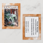 De Chariot Tarot-kaart Visitekaartje (Voorkant / Achterkant)