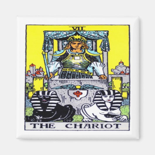 De Chariot Tarot Magneet (Voorkant)