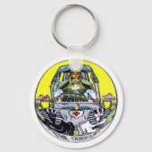 De Chariot Tarot Sleutelhanger (Voorkant)