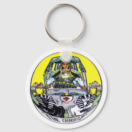 De Chariot Tarot Sleutelhanger (Voorkant)