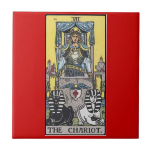 de chariot tarot tegeltje