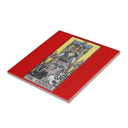 de chariot tarot tegeltje (Zijkant)