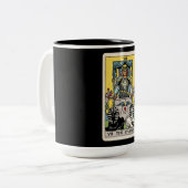 De Chariot Tarot Tweekleurige Koffiemok (Voorkant links)