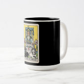 De Chariot Tarot Tweekleurige Koffiemok (Voorkant rechts)