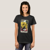 De Chariot Tarotkaart Kat Robot Stofzuiger Ca T-shirt (Voorkant volledig)