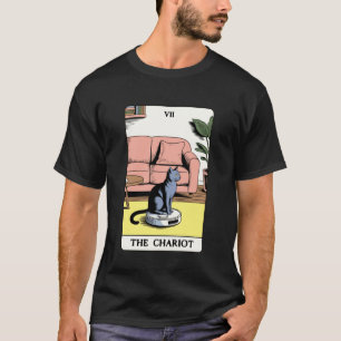 De Chariot Tarotkaart Kat Robot Stofzuiger Ca T-shirt