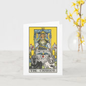 De Chariot tarotkaart - Rider Waite Smith tarot Kaart (Gele Bloem)