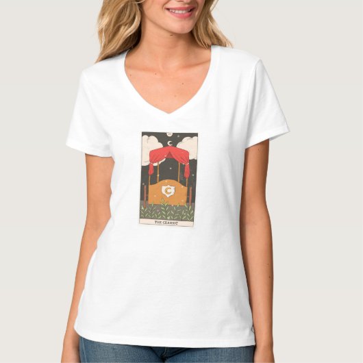De Chariot-tarotkaart van moderne majoor Arcana T-shirt (Voorkant)