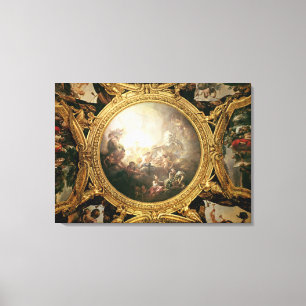 De Chariot van Apollo, schilderij aan het plafond Canvas Afdruk