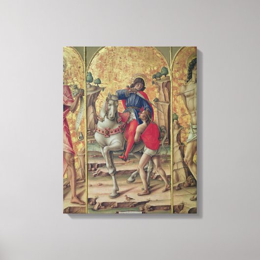 De Charity of St. Martin Canvas Afdruk (Voorkant)