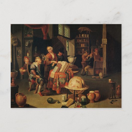 De Charlatan Briefkaart (Voorkant)