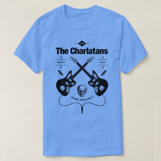 De Charlatans gitaar  Logo T-shirt (Design voorkant)