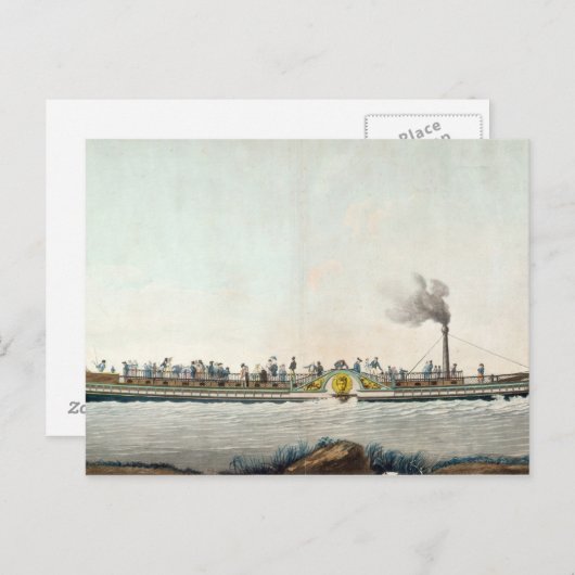 De Charles-Philippe, de eerste steamboot Briefkaart (Voorkant / Achterkant)