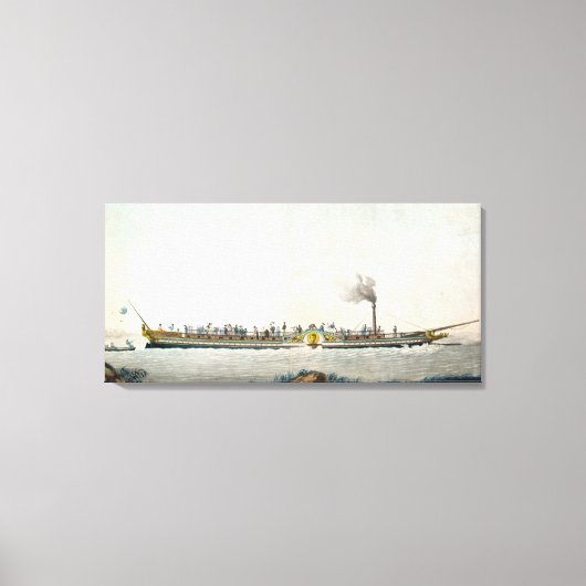 De Charles-Philippe, de eerste steamboot Canvas Afdruk (Voorkant)