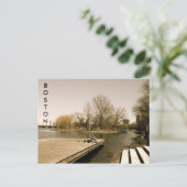 De Charles River Esplanade (sepia) Briefkaart (Staand voorkant)