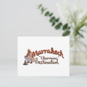 De Charmante Bestemming van Marrakech Briefkaart (Staand voorkant)