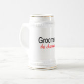 De charmante (Groomsman) Bierpul (Voorkant links)