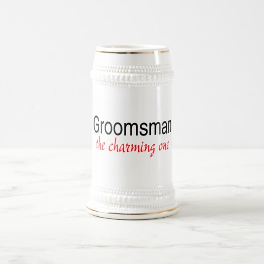 De charmante (Groomsman) Bierpul (Center)