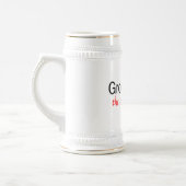 De charmante (Groomsman) Bierpul (Links)