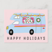 De charmante kerstcamera's met  RV's Briefkaart (Voorkant)