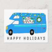 De charmante kerstcamera's met RV's Briefkaart (Voorkant)