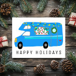De charmante kerstcamera's met  RV's Briefkaart<br><div class="desc">kaart,  voeg uw eigen tekst aan de rug of de voorzijde van de kaart toe. Bekijk mijn winkel voor meer design of laat me weten of je iets op maat wilt.</div>