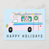 De charmante kerstcamera's met  RV's Briefkaart (Voorkant)