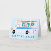 De charmante kerstcamera's met  RV's Kaart (Voorkant)