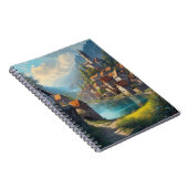 De charmante middeleeuwse stad notitieboek (Rechterzijde)