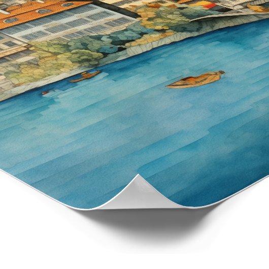 De charmante stad Luzern #2 Poster (Hoek)