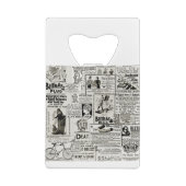 De charmante Victoriaans krant van 1890: Advertent Creditkaart Flessenopener (Achterkant)