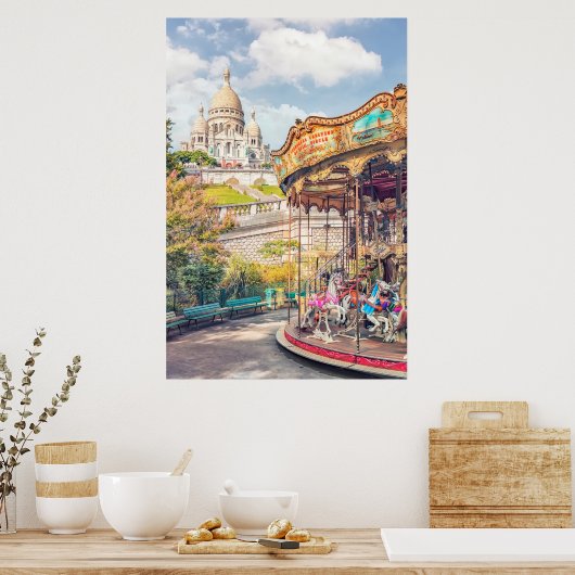 De charme van Parijs Poster (Keuken)