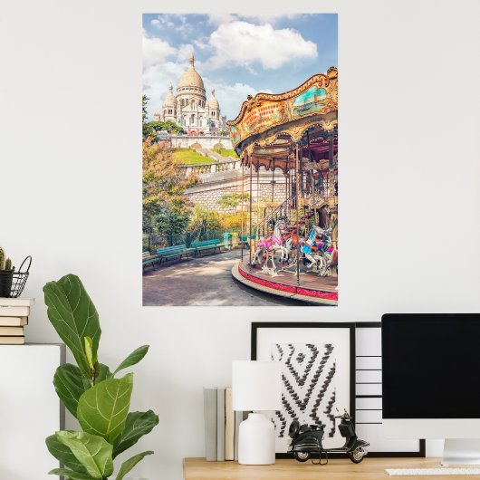 De charme van Parijs Poster (Thuiskantoor)