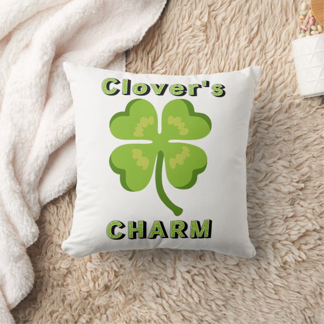 De charme van St. Patrick's Day klaver Kussen (Deken)