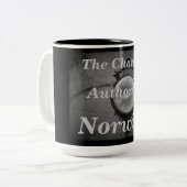 De Charmed Authors of Norwich Tweekleurige Koffiemok (Voorkant links)