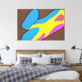 De charmeoffensief canvas afdruk (Insitu (Slaapkamer))