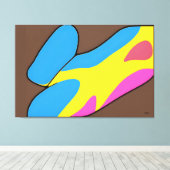 De charmeoffensief canvas afdruk (Insitu (Houten vloer))