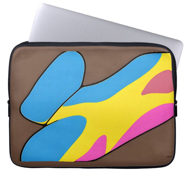 De charmeoffensief laptop sleeve (Voorkant)