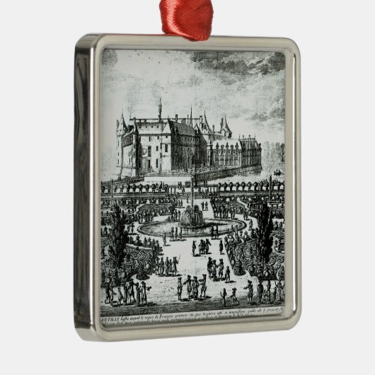 De Chateau de Chantilly en de tuinen Metalen Ornament (Rechts)