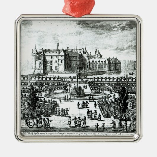 De Chateau de Chantilly en de tuinen Metalen Ornament (Voorkant)