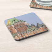 De Chateau Frontenac in Quebec City, Canada. Drankjes Onderzetter (Linkerzijde)