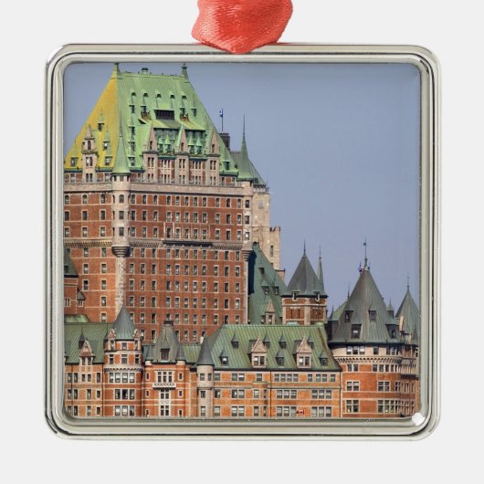 De Chateau Frontenac in Quebec City, Canada. Metalen Ornament (Voorkant)