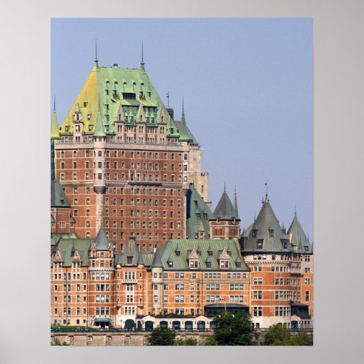 De Chateau Frontenac in Quebec City, Canada. Poster (Voorkant)