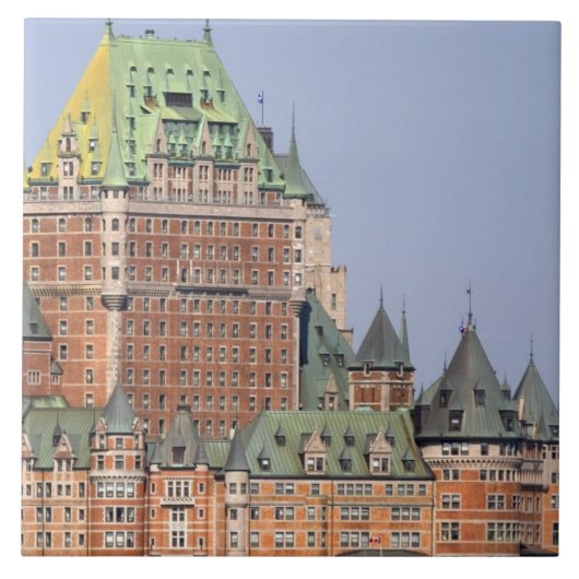 De Chateau Frontenac in Quebec City, Canada. Tegeltje (Voorkant)
