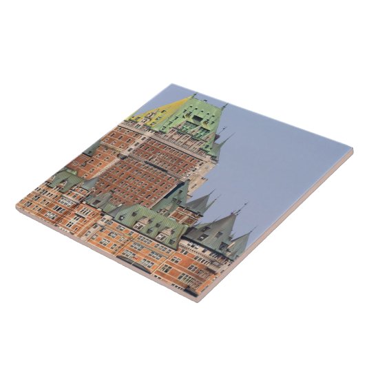 De Chateau Frontenac in Quebec City, Canada. Tegeltje (Zijkant)