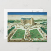 De Chateau Rambouillet, gegraveerd door Antoine Av Briefkaart (Voorkant / Achterkant)