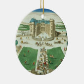 De Chateau Rambouillet, gegraveerd door Antoine Av Keramisch Ornament (Rechts)
